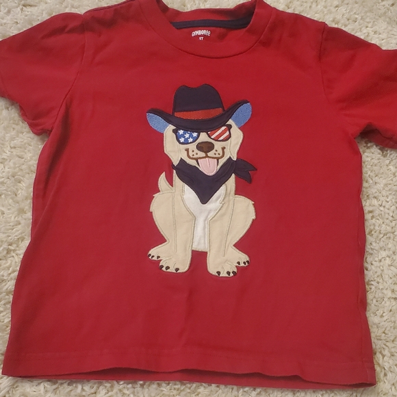 Gymboree Other - 5 For‎ $25 Gymboree Red Patriotic Dog Kids T-Shirt Size 3T